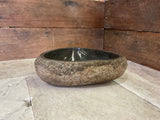 Handmade Natural Oval River Stone  Bathroom Basin  RS 2409022