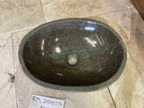 Handmade Natural Oval River Stone  Bathroom Basin  RM 2409036