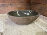 Handmade Natural Oval River Stone  Bathroom Basin  RM 2409036