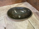 Handmade Natural Oval River Stone  Bathroom Basin  RM 2409036