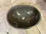 Handmade Natural Oval River Stone  Bathroom Basin  RM 2409036