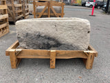 Hand Chiseled Limestone Planter Box - 76 x 50 x 34 cm