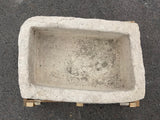Hand Chiseled Limestone Planter Box - 76 x 50 x 34 cm