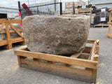 Hand Chiseled Limestone Planter Box - 70 x 60 x 42 cm