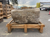 Hand Chiseled Limestone Planter Box - 70 x 60 x 42 cm