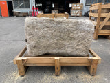 Hand Chiseled Limestone Planter Box - 70 x 60 x 42 cm
