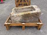 Hand Chiseled Limestone Planter Box - 72 x 50 x 35 cm