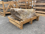 Hand Chiseled Limestone Planter Box - 72 x 50 x 35 cm