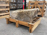 Hand Chiseled Limestone Planter Box - 72 x 50 x 35 cm