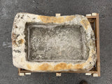 Hand Chiseled Limestone Planter Box - 72 x 50 x 35 cm