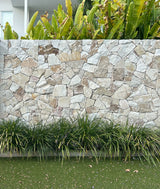 Natural Stone Wall Cladding Free Form - Loose Stone - White Beige Blend