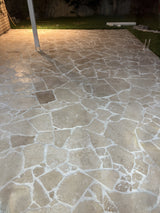 Classic Travertine Cream Crazy Paver Loose Stone Travertine