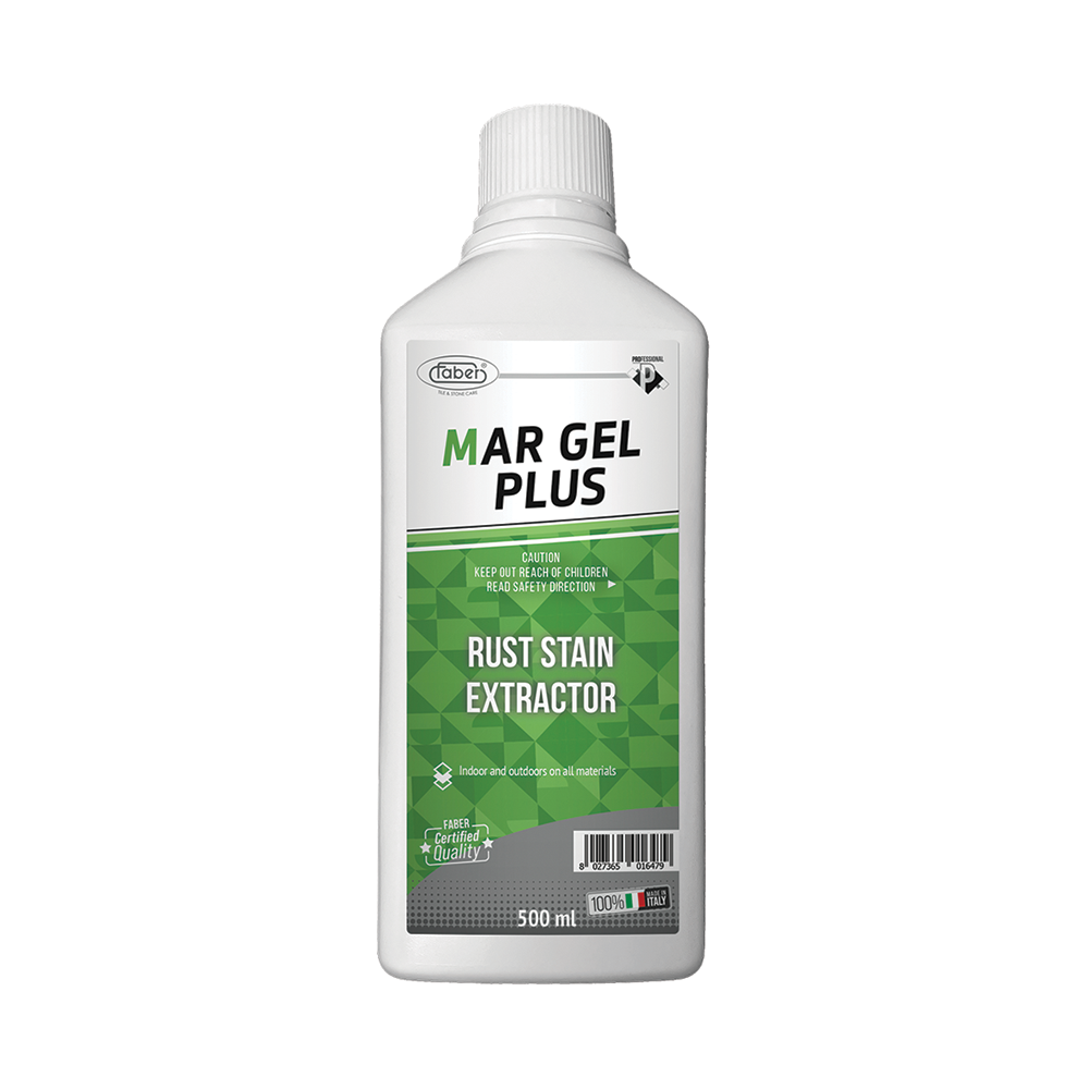 Faber Mar Gel Plus Rust Stain Remover for Marble & Limestone – Gentle Water-Based Formula
