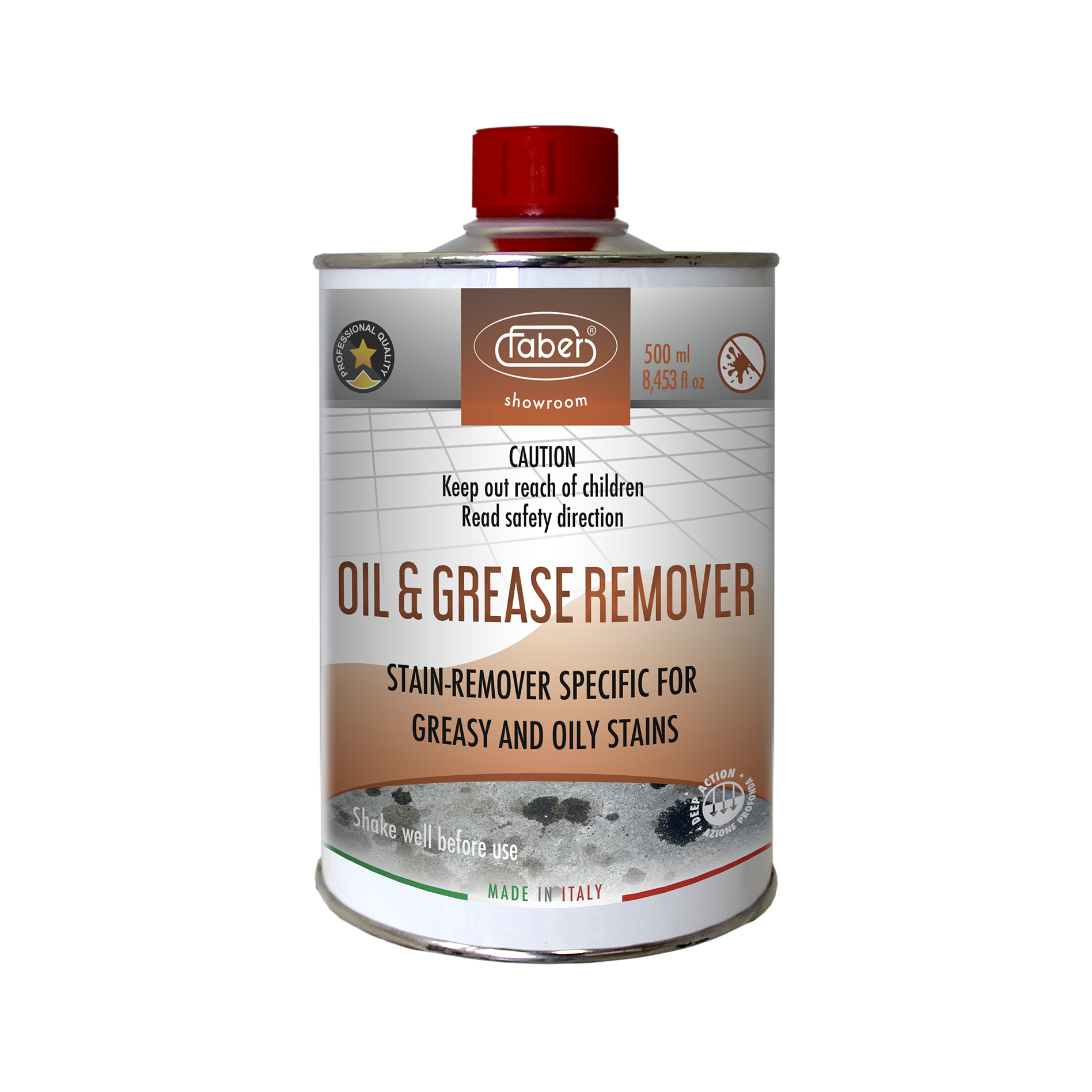 Faber Oil & Grease Remover – Solvent-Based Deep Stain Extractor for Cooking Oil & Engine Oil on Stone