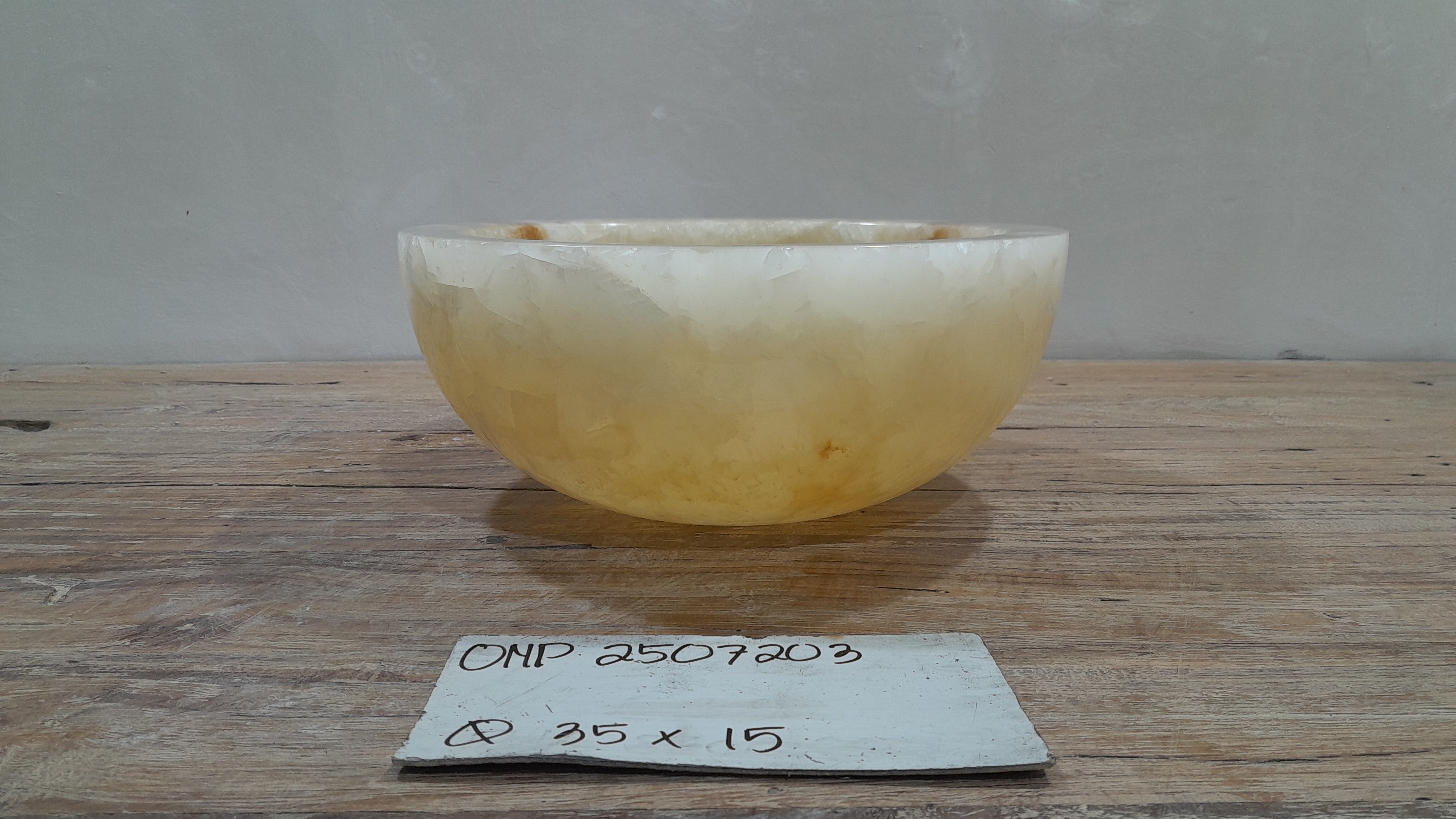 Natural Handmade Onyx Stone Bathroom Basin - ONP3
