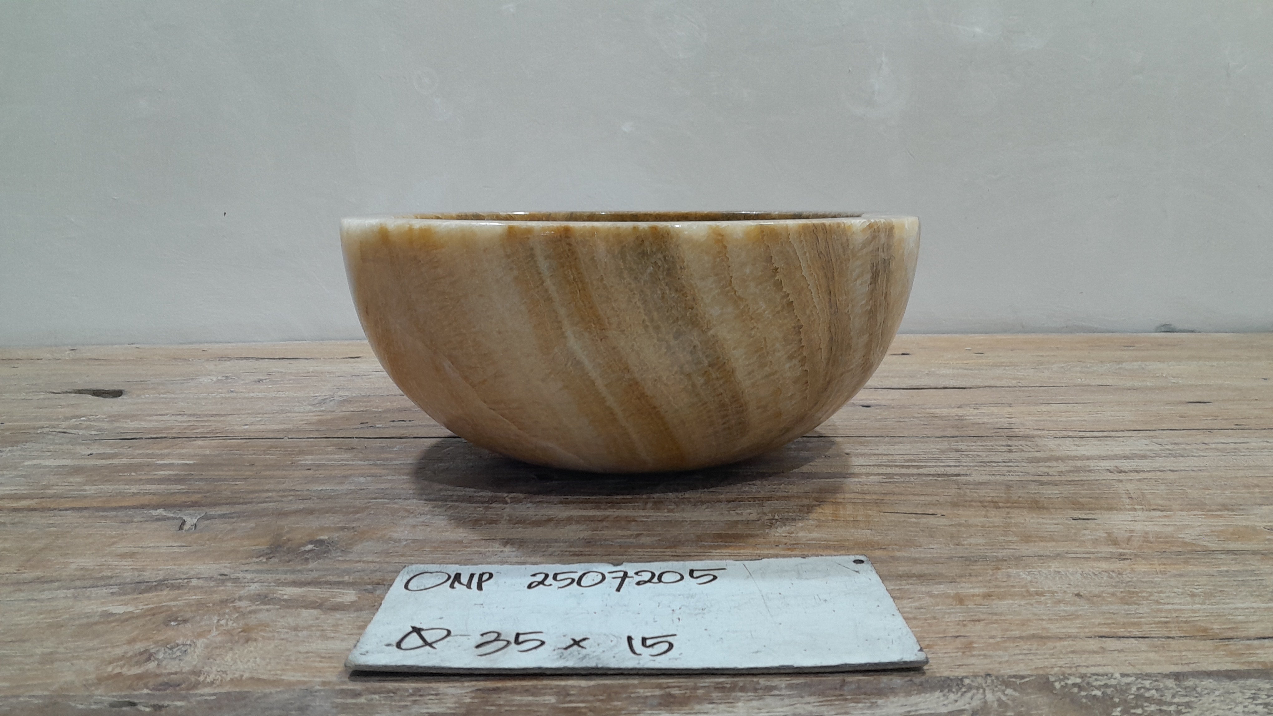 Natural Handmade Onyx Stone Bathroom Basin - ONP5
