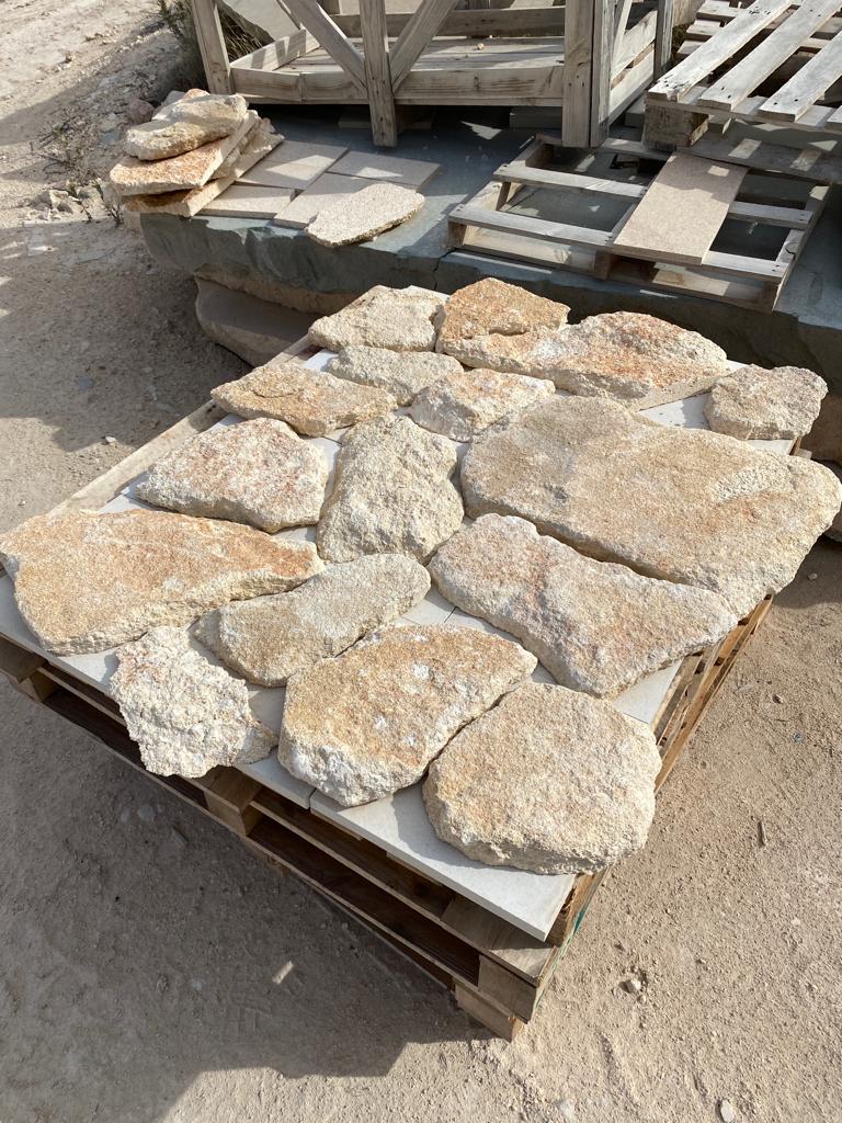 European Stone Wall Cladding Free Form Loose Stone - Fossil