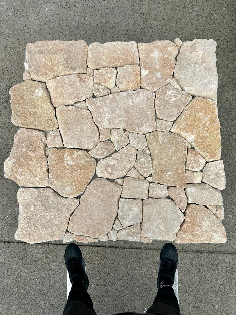 European Stone Wall Cladding Free Form Loose Stone - Fossil