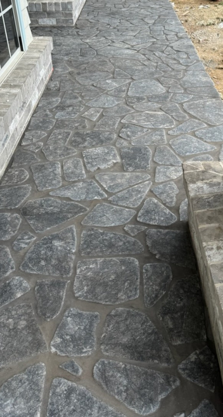 Scottish Grey Marble  (30mm) Crazy Paver  Loose Stone