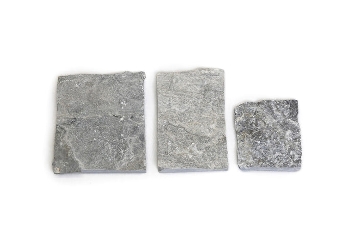 Free-form loose stone wall cladding, grey limestone
