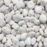 Natural Landscaping Pebbles 20kg Bags - White Tumbled