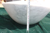 Carrara White Marble Oval and Round Basin - Natural Stone - Sink Bowl
