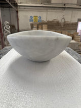 Turkish White Mist Marble Oval and Round Basins - Natural Stone - Sink Bowl