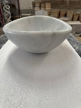 Turkish White Mist Marble Oval and Round Basins - Natural Stone - Sink Bowl