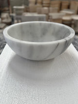 Turkish White Mist Marble Oval and Round Basins - Natural Stone - Sink Bowl