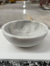 Turkish White Mist Marble Oval and Round Basins - Natural Stone - Sink Bowl
