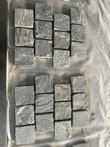 Mesh Backing Cobblestone Pavers - Grey Mix