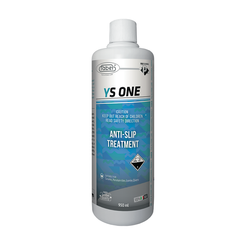 Faber YS One Anti-Slip Floor Treatment for Ceramic, Quartz & Stoneware – Long-Lasting Grip Enhancer