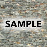 SAMPLE - Natural Stone Wall Cladding Ledgestone - Dark Grey Rustic Quartz