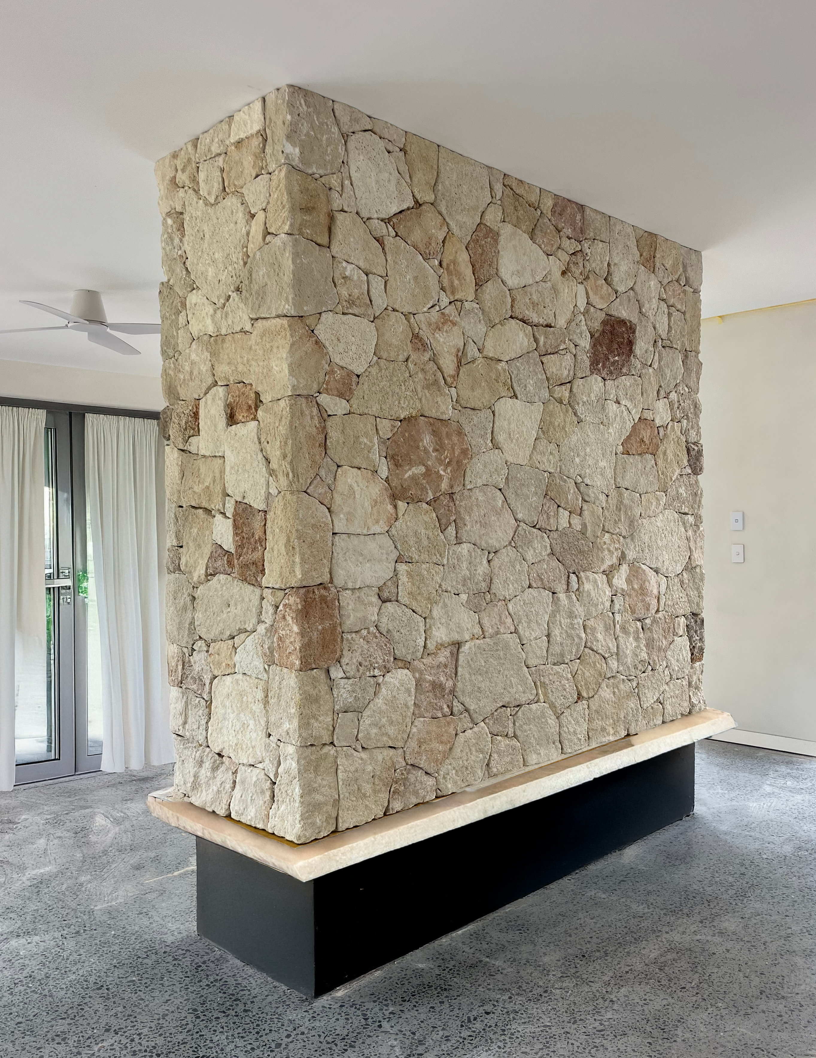 European Stone Wall Cladding Free Form Loose Stone - Fossil
