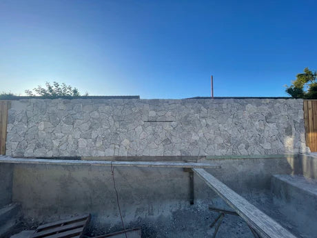 Natural Stone Wall Cladding Free Form - Loose - Misty Grey Quartz ...