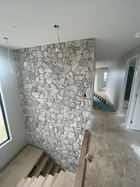 Natural Stone Wall Cladding Free Form - Loose - Misty Grey Quartz
