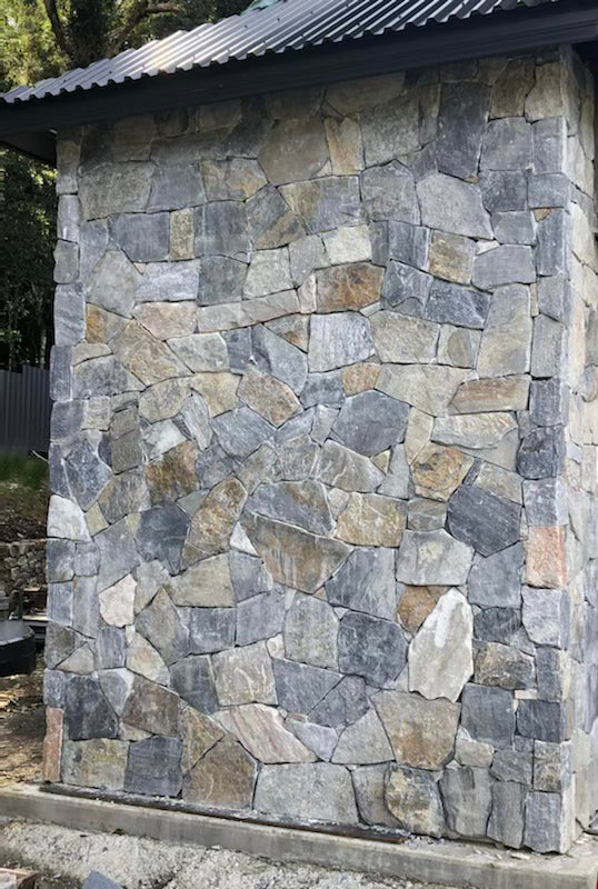 Natural Stone Wall Cladding Free Form - Loose - Blue Rustic Quartz