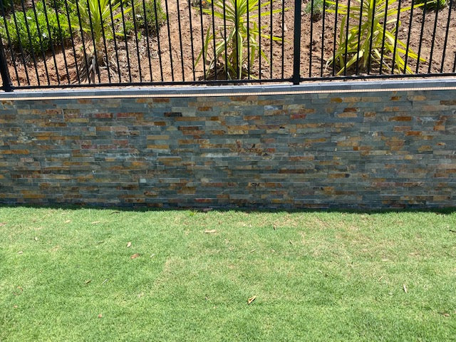 Natural Stacked Stone Wall Cladding Panels - Slate
