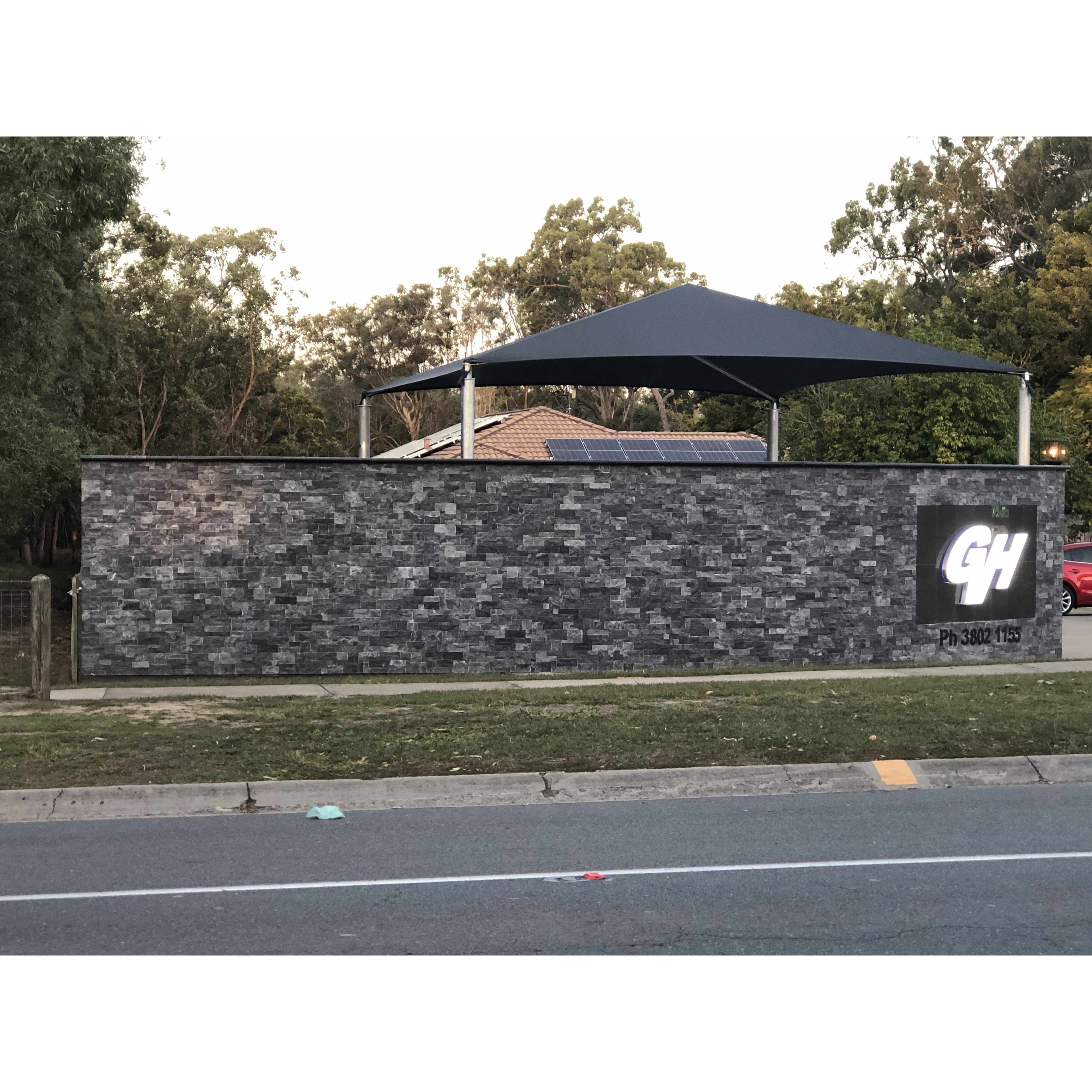 Natural Stacked Stone Wall Cladding Panels - Galaxy Black Montage ...