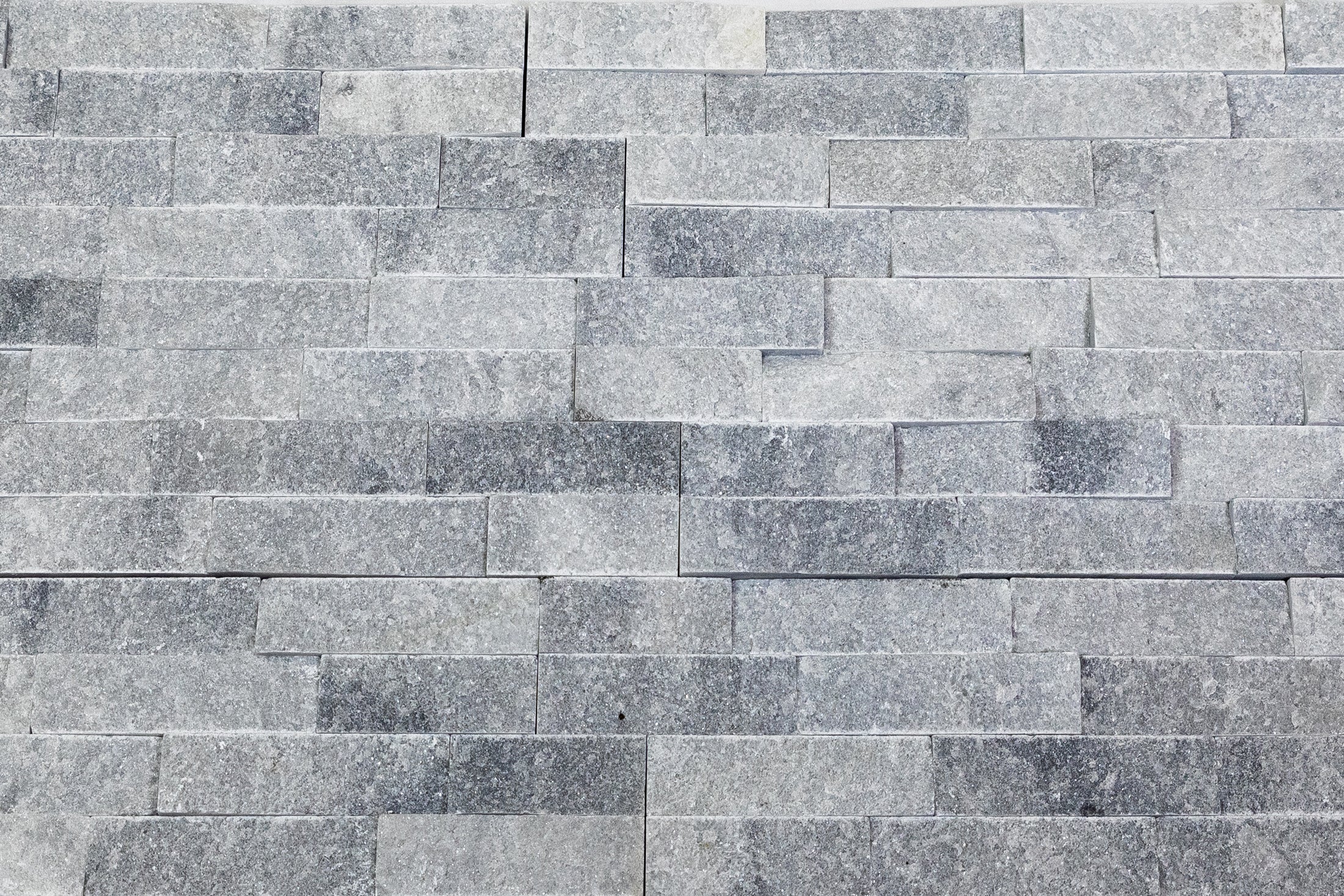 Natural Stacked Stone Wall Cladding Panels - Smokey Grey