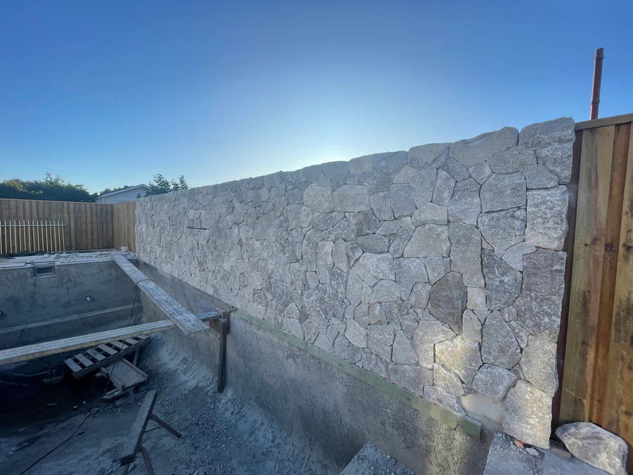 Natural Stone Wall Cladding Free Form - Loose - Misty Grey Quartz