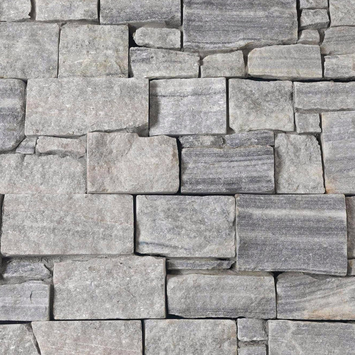Ledgestone wall cladding, cloudy grey