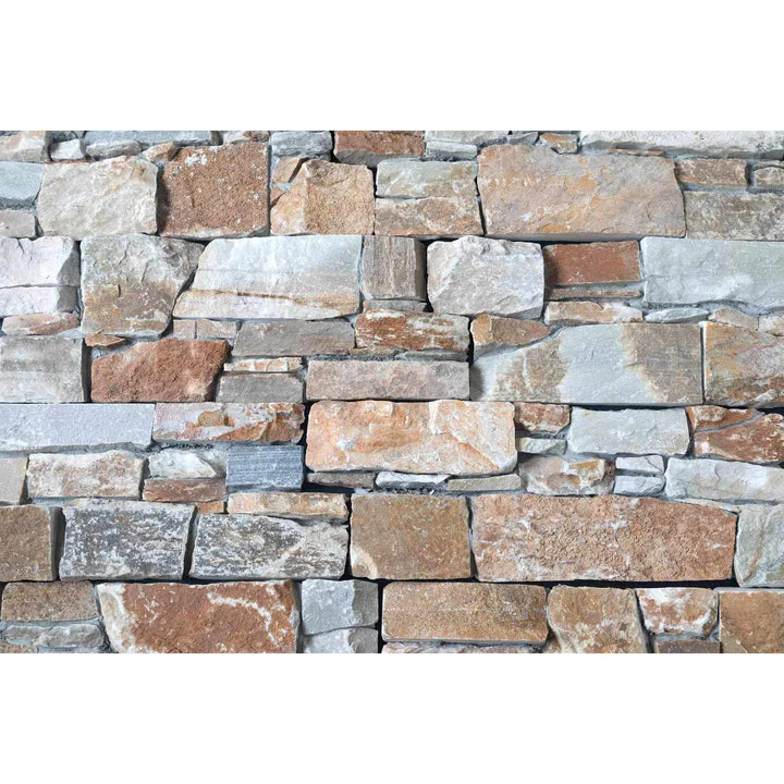 Natural Stone Wall Cladding Ledgestone - Urban Brown
