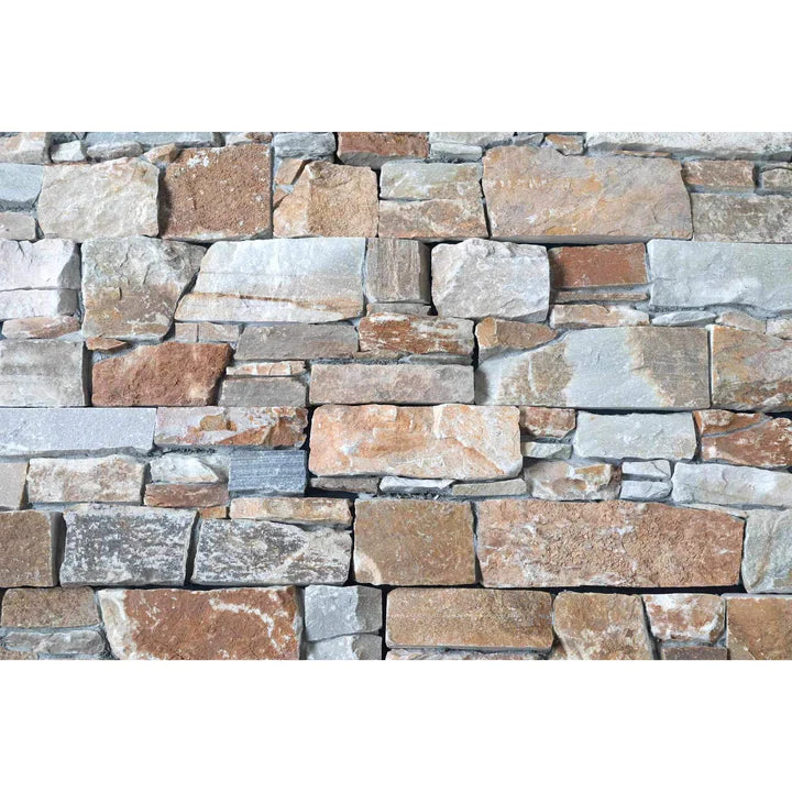 SAMPLE - Natural Stone Wall Cladding Ledgestone - Urban Brown