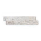 Natural Stacked Stone Wall Cladding Panels - Milky White