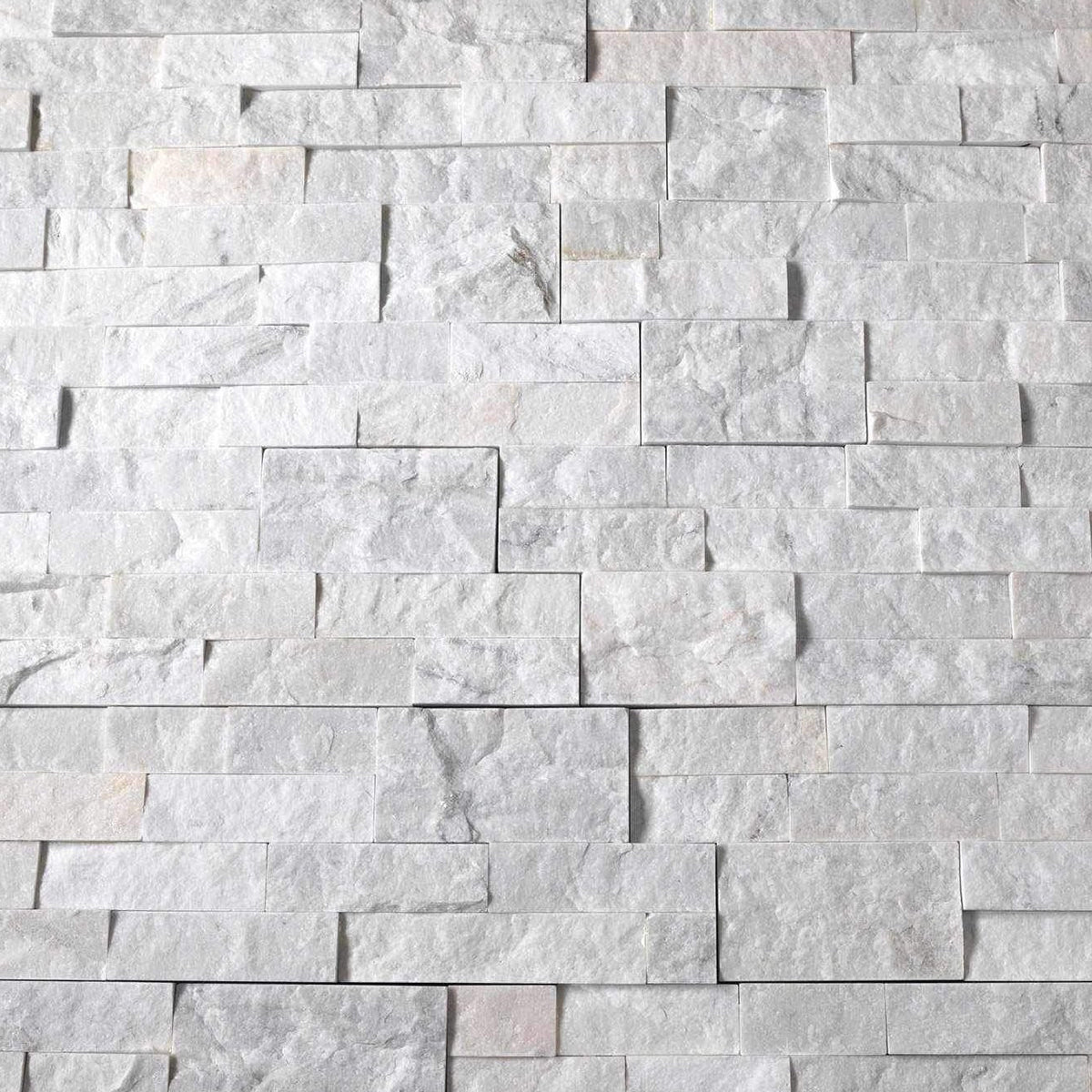 Natural Stacked Stone Wall Cladding Panels - Milky White – Stone and Rock