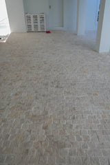 Sandstone Cobblestone Driveway Paver - Natural Stone - Light Cream