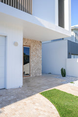 Travertine Cobblestone Driveway Paver - Natural Stone - Cream