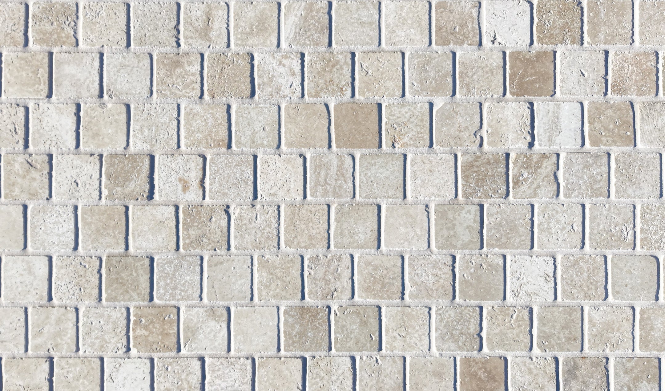 Travertine Cobblestone Driveway Paver - Natural Stone - Cream