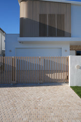 Travertine Cobblestone Driveway Paver - Natural Stone - Cream